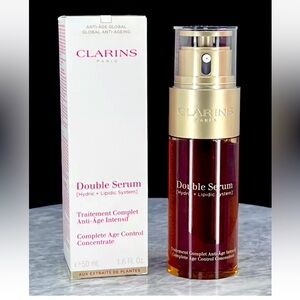 Clarins Double Serum Anti Age Complete Age Control Concentrate 1.6 oz NIB